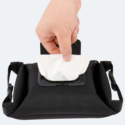 Janoiuc Portable Canvas Baby Wipes Dispenser With Hanging Strap