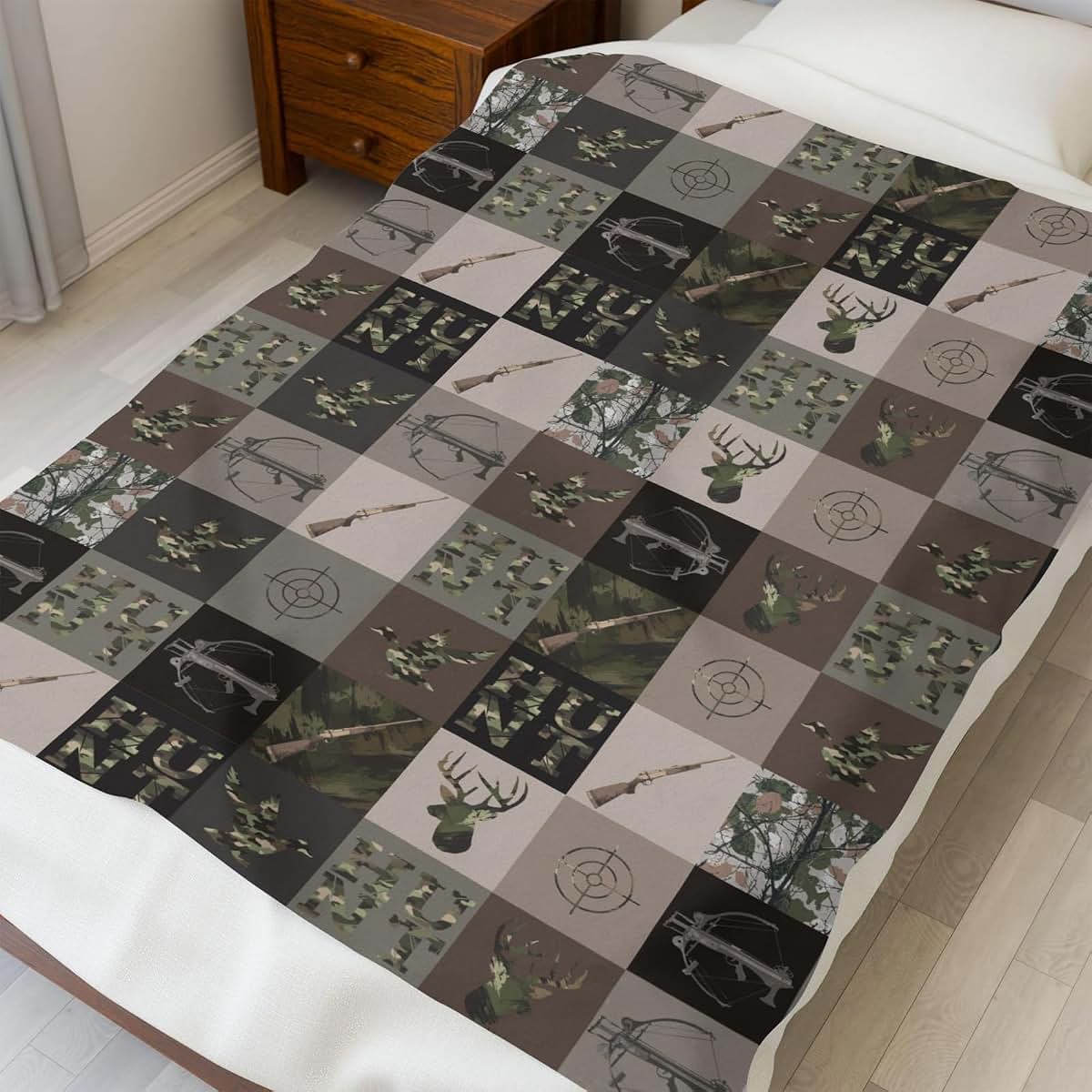 Selgkds Camouflage Hunting Patchwork Baby Blanket (photo 4)