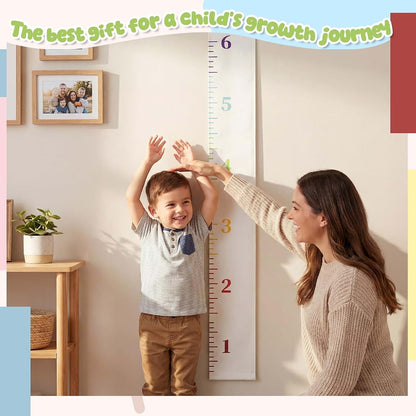 CrystalSylara Canvas Height Growth Chart Wall Ruler (photo 4)