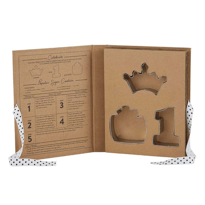 Stephan Baby Keepsake Cookie Cutter Boxed Set + Sugar Cookie Recipe, Birthday Girl (photo 2)