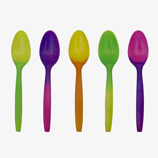 B-THERE Changing Color Spoons - Bulk Assortment Of 100 Cold-Activated Colors