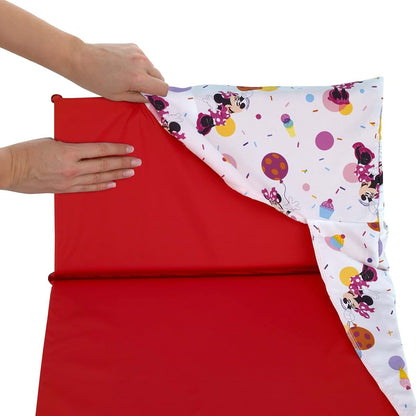 NoJo Disney Minnie Mouse Let's Party Preschool Nap Pad Sheet, Machine Washable