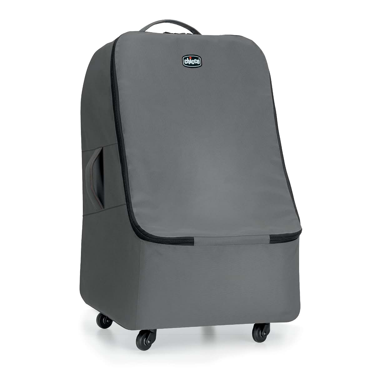 Chicco Car Seat Travel Bag in Anthracite, 4-Wheel Spinner Design