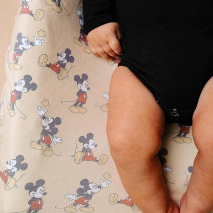 Copper Pearl Knit Changing Pad Cover, Mickey Mouse