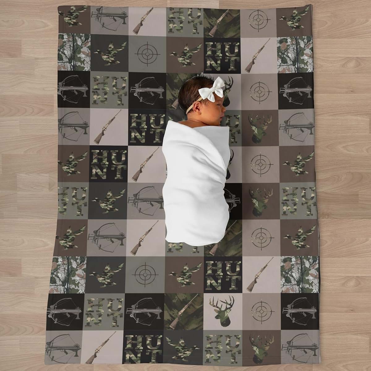 Selgkds Camouflage Hunting Patchwork Baby Blanket (photo 3)
