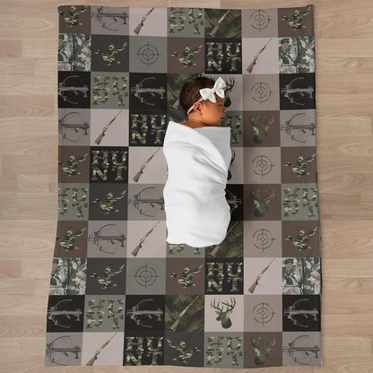 Selgkds Camouflage Hunting Patchwork Baby Blanket (photo 3)