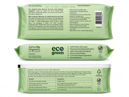 Alma Organics Organic Baby Wipes For Sensitive Skin (photo 2)