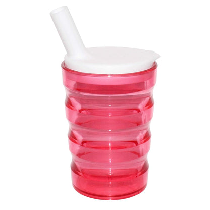 Rehabilitation Advantage Long Spout Feeding Cup in Red
