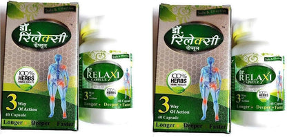 Rajasthan Herbals Dr. Relaxi Capsules, Pack of 2 (80 Capsules Total)