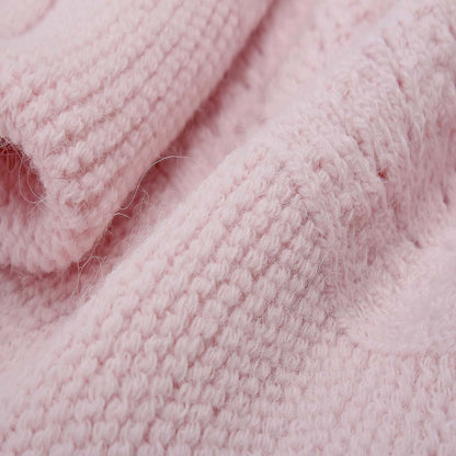 IDA Knitwear Cocoon Baby Blanket Soft Hattush Yarn Swaddle Sack Pink