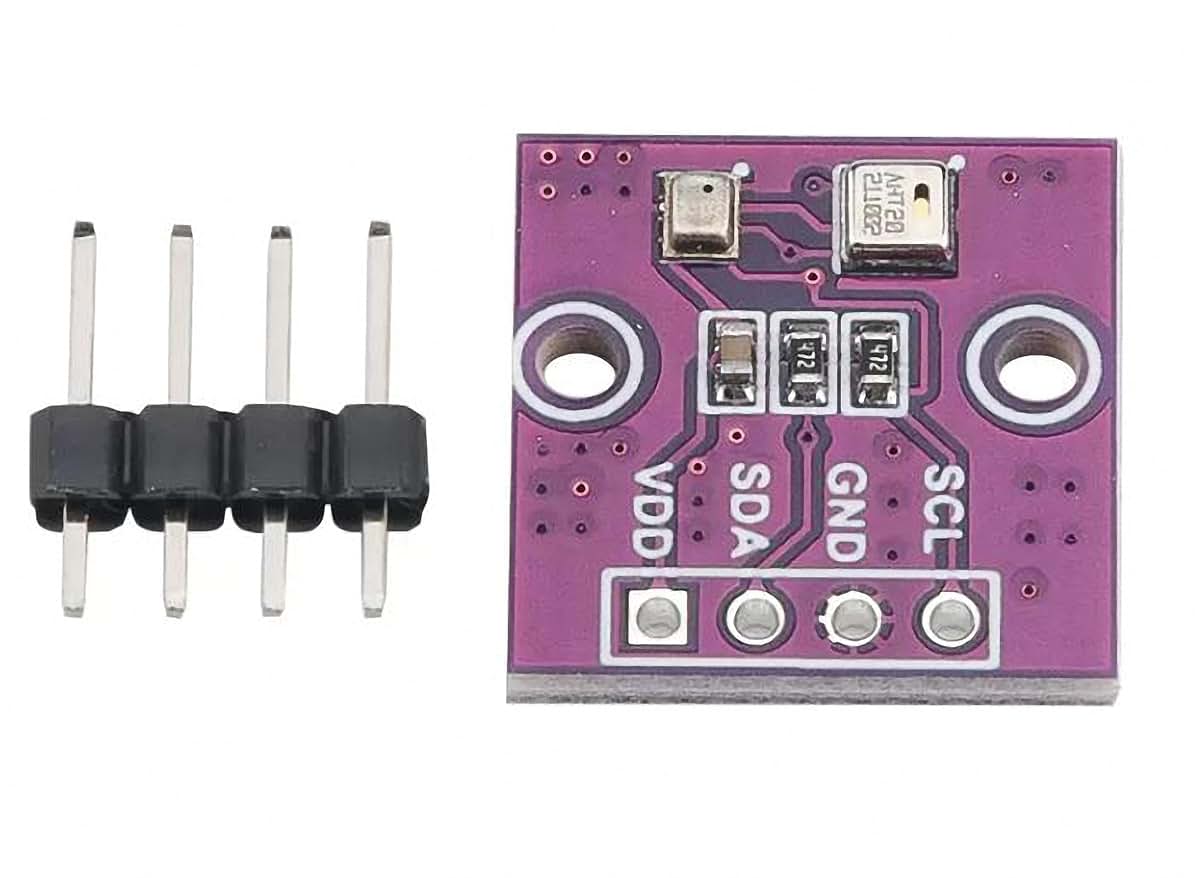 tictocstore 5 pcs AHT20+BMP280 Temperature, Humidity & Pressure Module – High-Precision Digital Sensor for Atmospheric
