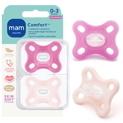 MAM Comfort Pacifier, Lightweight, 0-3 Months