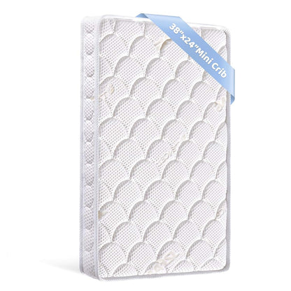 Tiankehan Mini Crib Mattress, 38x24x4 Inch Dual Sided Comfort Foam