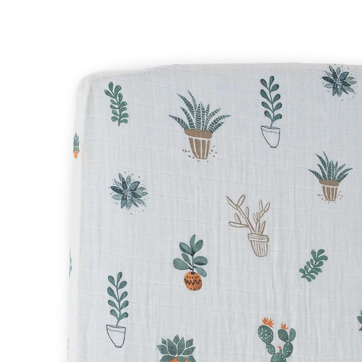 Little Unicorn Cotton Muslin Fitted Crib Sheet Prickle Pots