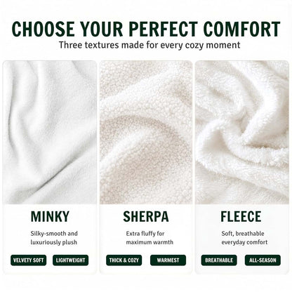Next Generation Apparel Custom Blanket with Picture Text Personalized Blankets Throw Baby Adult Kids