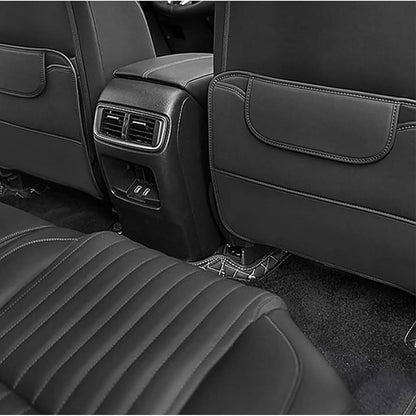 Wonzthwd Car Seat Kick Mat For Ford Mustang Mach-E, 2 Pack Black