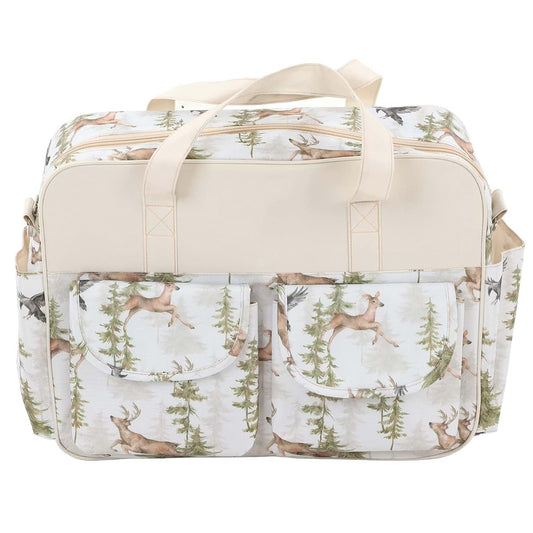 BAOK Nappy Changing Bags, Bump Diaper Bag Backpack for Mom and Dad (Forest Elk)
