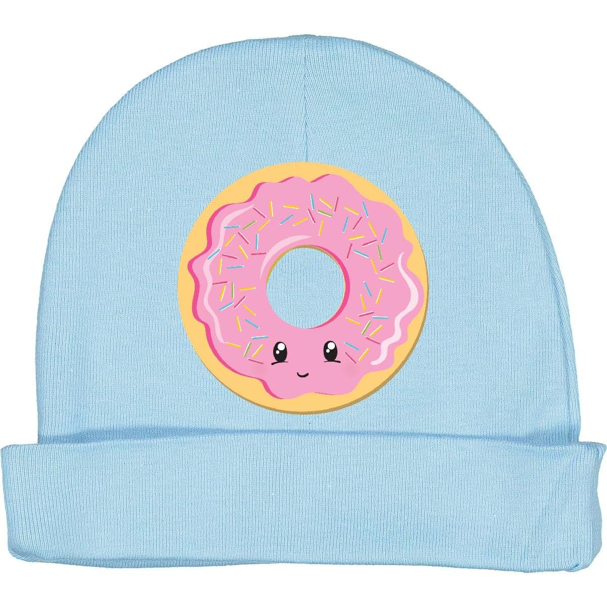 Inktastic Light Pink Donut Baby Beanie Hat for Infants