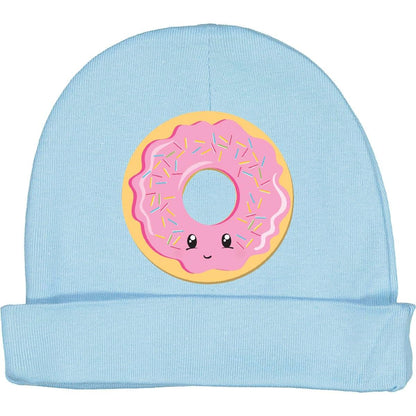 Inktastic Light Pink Donut Baby Beanie Hat for Infants