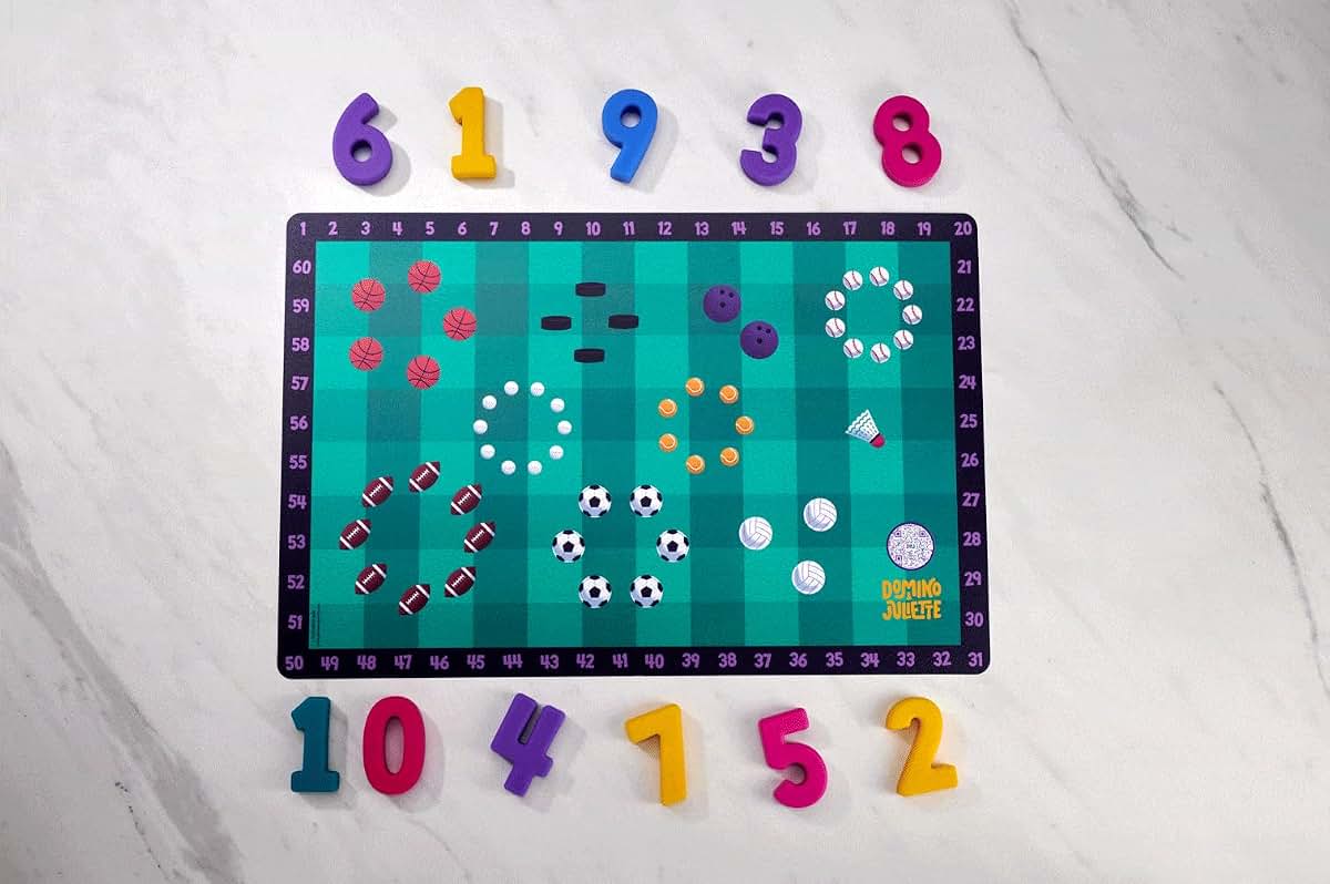 Domino and Juliette Set of 3 Educational Placemats (photo 2)