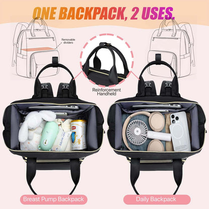 BabyOneStop Breast Pump Backpack With Insulated Cooler Bag