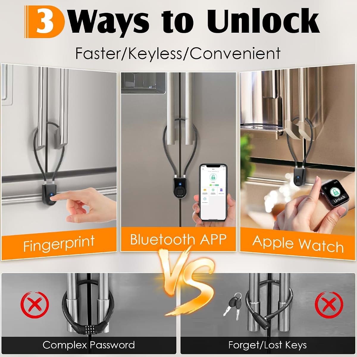 Keylesslife Fingerprint Refrigerator Lock With App Control (photo 2)