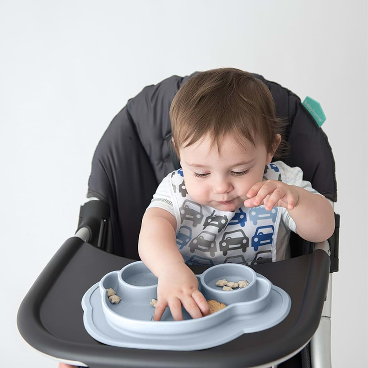 Kushies Siliplate Silicone Divided Plate for Baby and Toddler Feeding