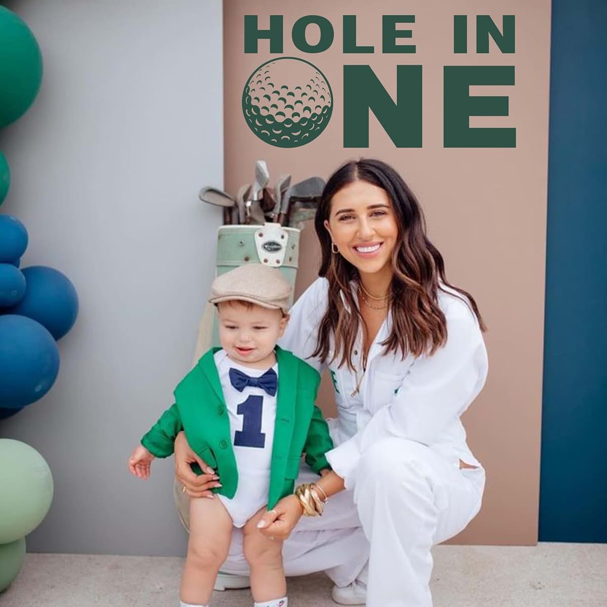 CANTLY Hole in One 1st Birthday Golf Theme Decal