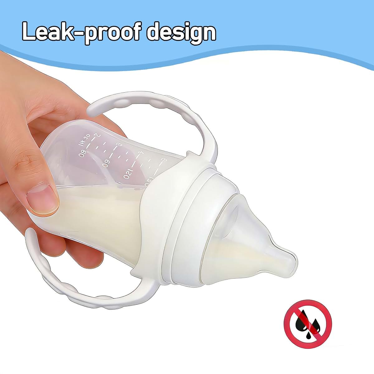 XTSWFC 6Pack Baby Bottle Handles for Evenflo Wide Neck 5oz/6oz/9oz Baby Bottle, Ergonomic Non Slip Grip Easy Changing (photo 3)