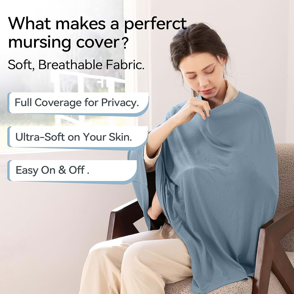BubblePanda Rayon Bamboo Nursing Cover