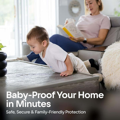 Komfortology Baby Proofing Edge Guard for Child Safety, 8ft, Grey