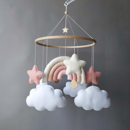 Baby Care Studio Crib Mobile For Girls Pink Rainbow Clouds (photo 3)