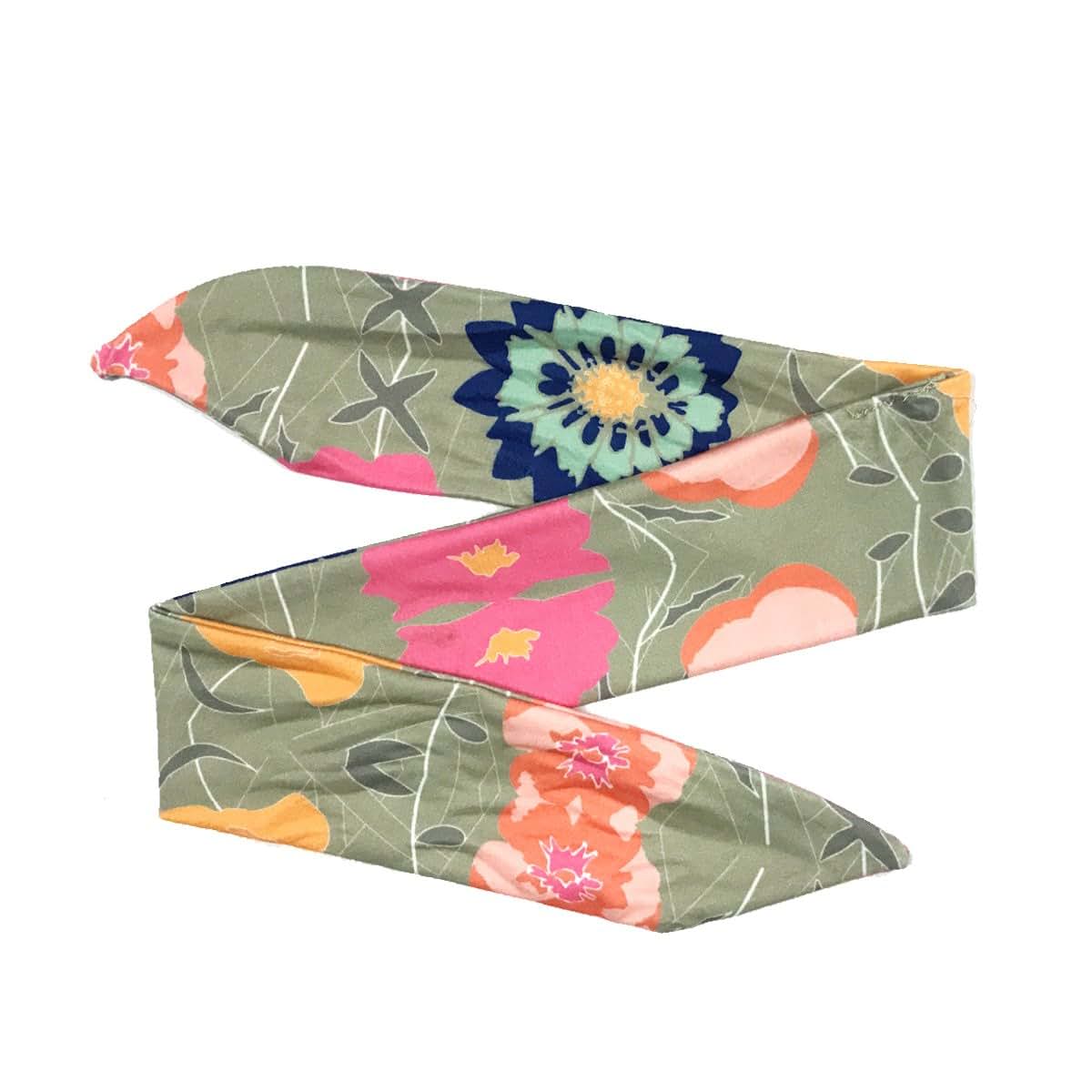 Wrapables Mommy and Me Boho Headband Headwrap, Floral Fun (photo 4)