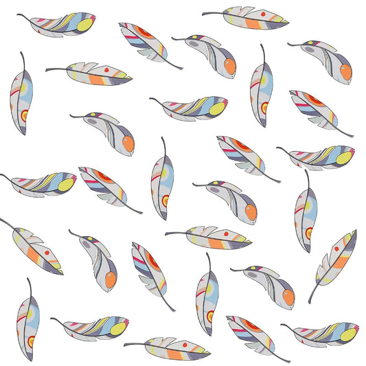 Maydahui Colorful Feather Wall Stickers For Nursery Decor