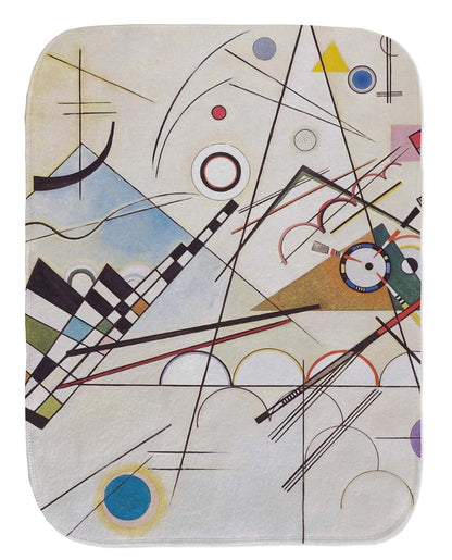 Baby Milano Kandinsky Composition 8 Burp Cloth In Fleece (photo 2)