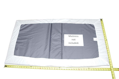 ElanBambino Fitted Travel Crib Sheet, 23 x 44 Inch, White Cotton