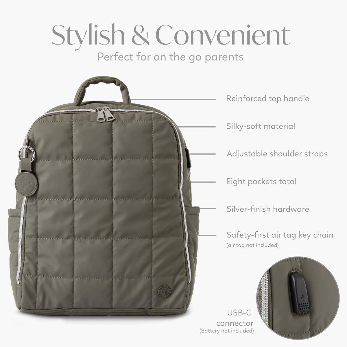 Hannah&Sophia North Diaper Backpack 5-Piece Set (photo 4)