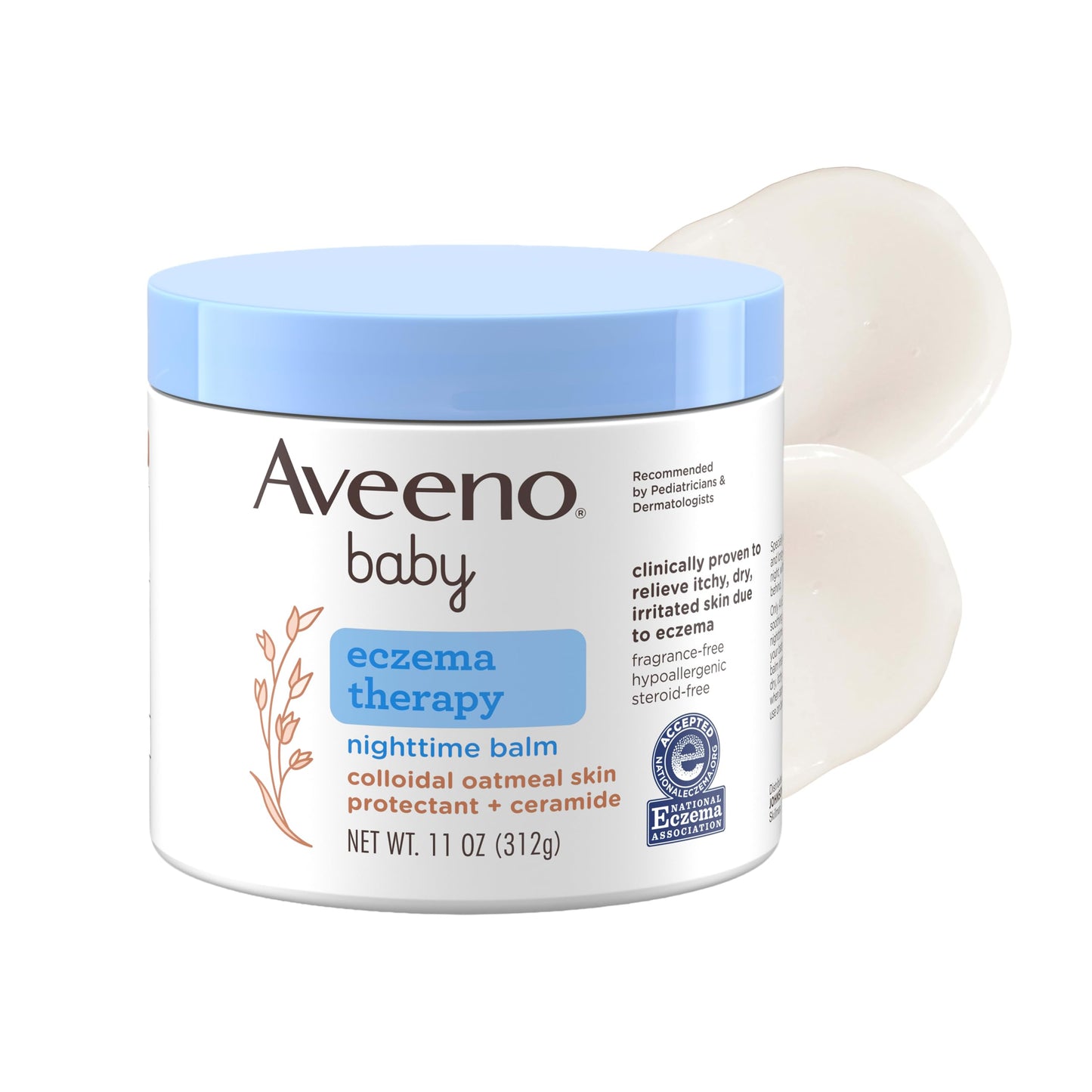 Aveeno Baby Eczema Therapy Nighttime Body Balm 11 oz