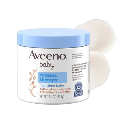 Aveeno Baby Eczema Therapy Nighttime Body Balm 11 oz