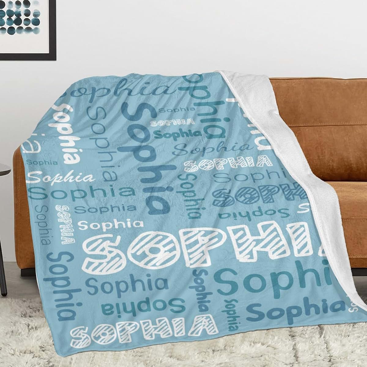 Esthqetic Custom Name Blanket - Personalized Baby Blanket (photo 2)