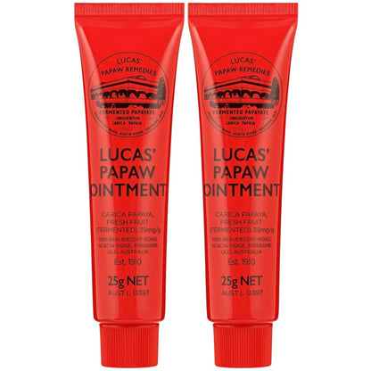 Lucas Papaw Ointment 25g 2-Pack Multipurpose Skin Balm
