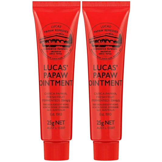 Lucas Papaw Ointment 25g 2-Pack Multipurpose Skin Balm