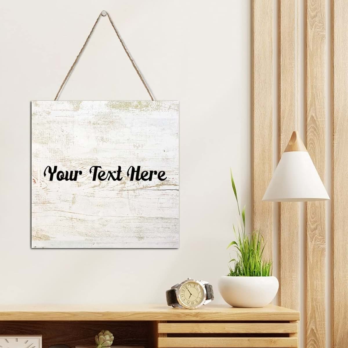 Customgiftshop Personalized Rustic Wooden Wall Plaque For Nursery (photo 3)