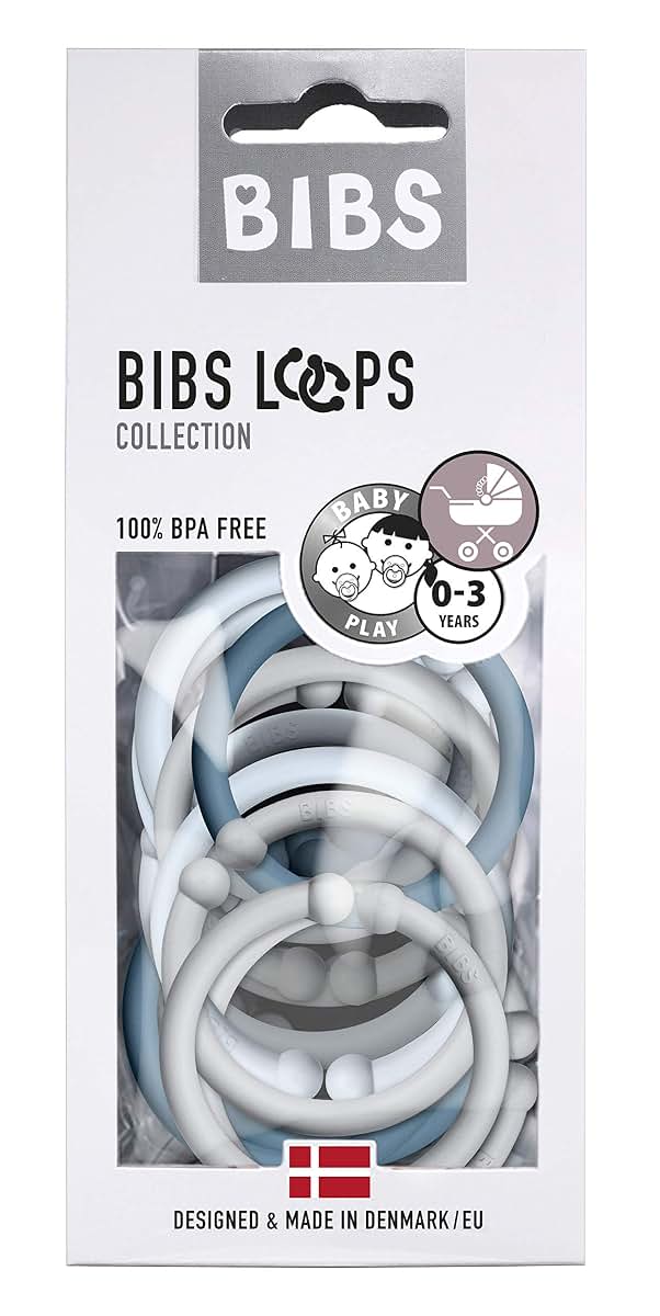 BIBS Loops 12-Pack Hanging Toy for Infants and Toddlers