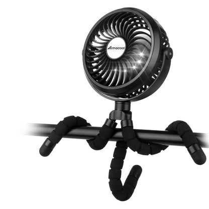 AMACOOL Rechargeable Stroller Fan
