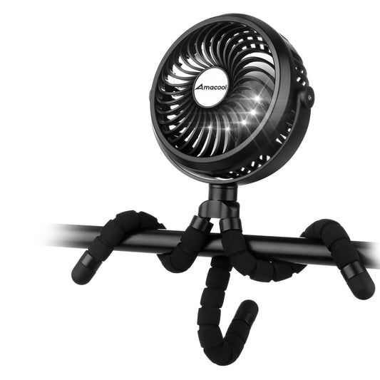 AMACOOL Rechargeable Stroller Fan