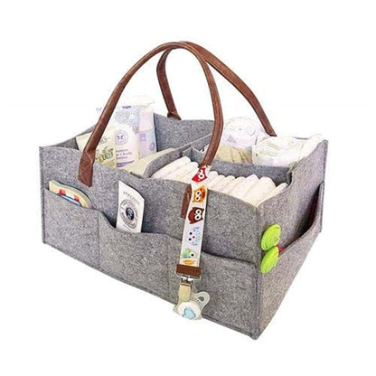 Loneflash Foldable Felt Nursery Storage Bag With Removable Inserts