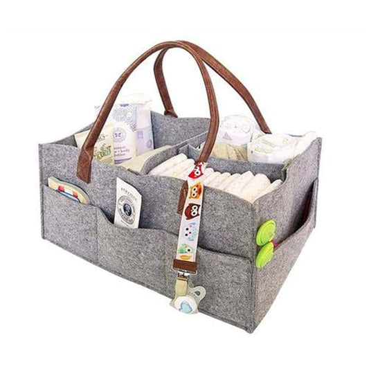 Loneflash Foldable Felt Nursery Storage Bag With Removable Inserts