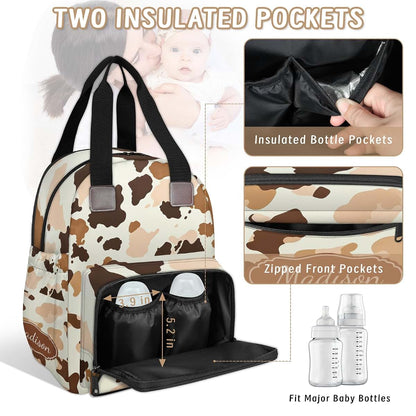 Litchora Personalized Diaper Bag Backpack with Name (photo 4)