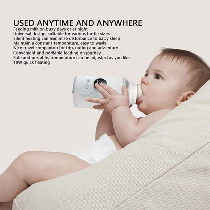 Portable USB Bottle Warmer for Travel and Constant Temperature Heating